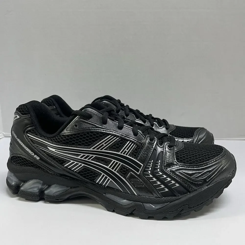 ASICS Gel Kayano 14 Black Pure Silver 1201A019 006 Size 11 Runner Workout Mesh